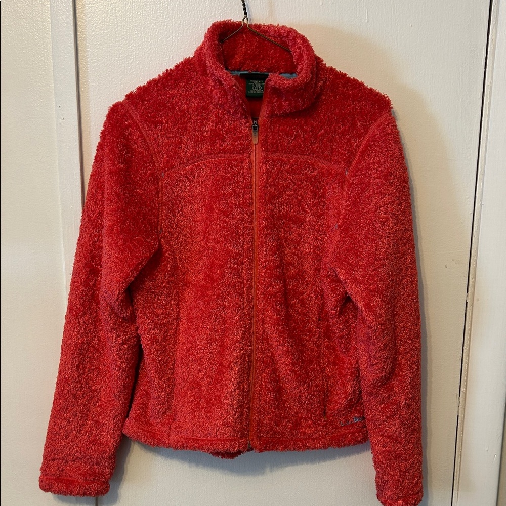 L.L. Bean Red Fleece Jacket